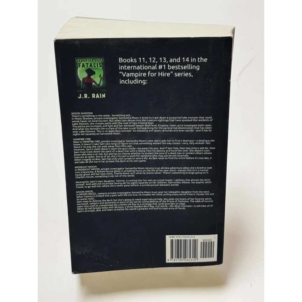 Samatha Moon Fatalis - Books 11-14 By J.R. Rain ( 2018, Paperback) RARE